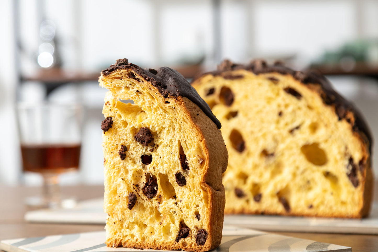 Panettone con scaglie da "Cioccolato di Modica IGP" 100%