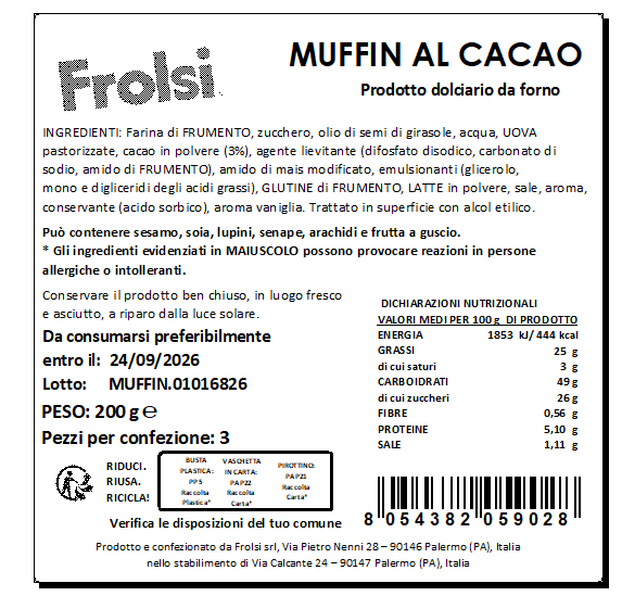 MUFFIN AL CACAO