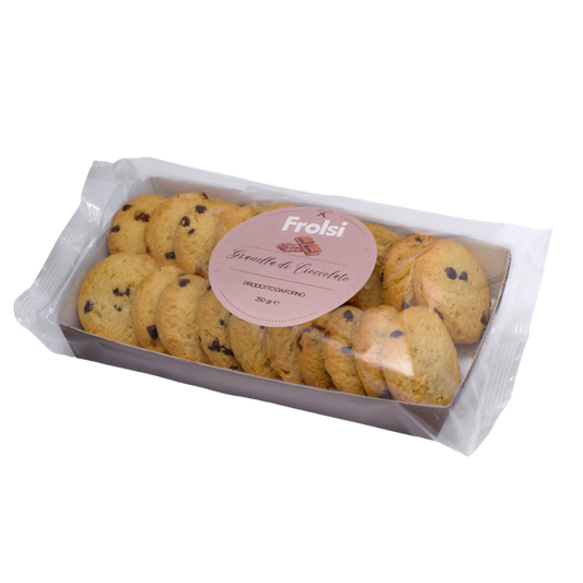 Biscotti di pasta frolla con  Granella di Cioccolato