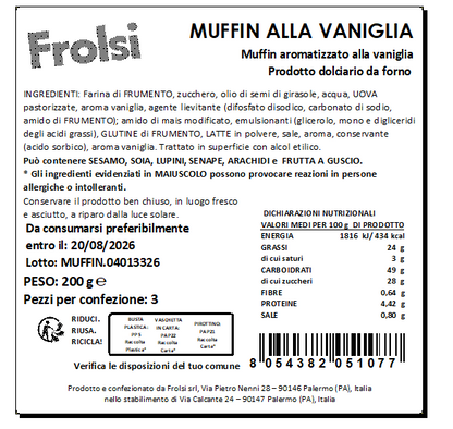 MUFFIN ALLA VANIGLIA