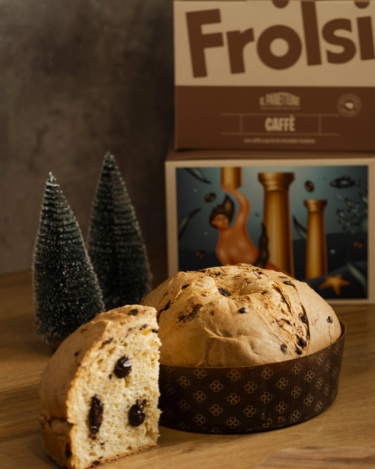 Panettone Caffè e Gocce di Cioccolato Fondente